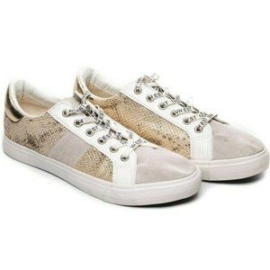 Vintage Havana Dina Gold Metallic Sneaker sz 8.5